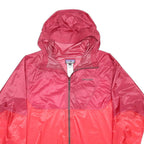 PATAGONIA Mens Red & Pink Outdoor Jacket XL Nylon Plain Lightweight Hooded Zip