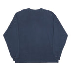 CARHARTT Mens Navy Blue Long Sleeve Crew Neck T-Shirt L Cotton Pocket
