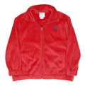 CHAMPION Womens Red Fleece Zip Jacket S Polyester Blend Casual Sportswear
