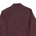 NIKE Mens Maroon Jacket M Cotton Blend Classic Zip Casual Outerwear