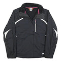 NIKE Womens Black Polyester Blend Zip Jacket M Sportswear Lightweight Warm