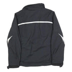 NIKE Womens Black Polyester Blend Zip Jacket M Sportswear Lightweight Warm