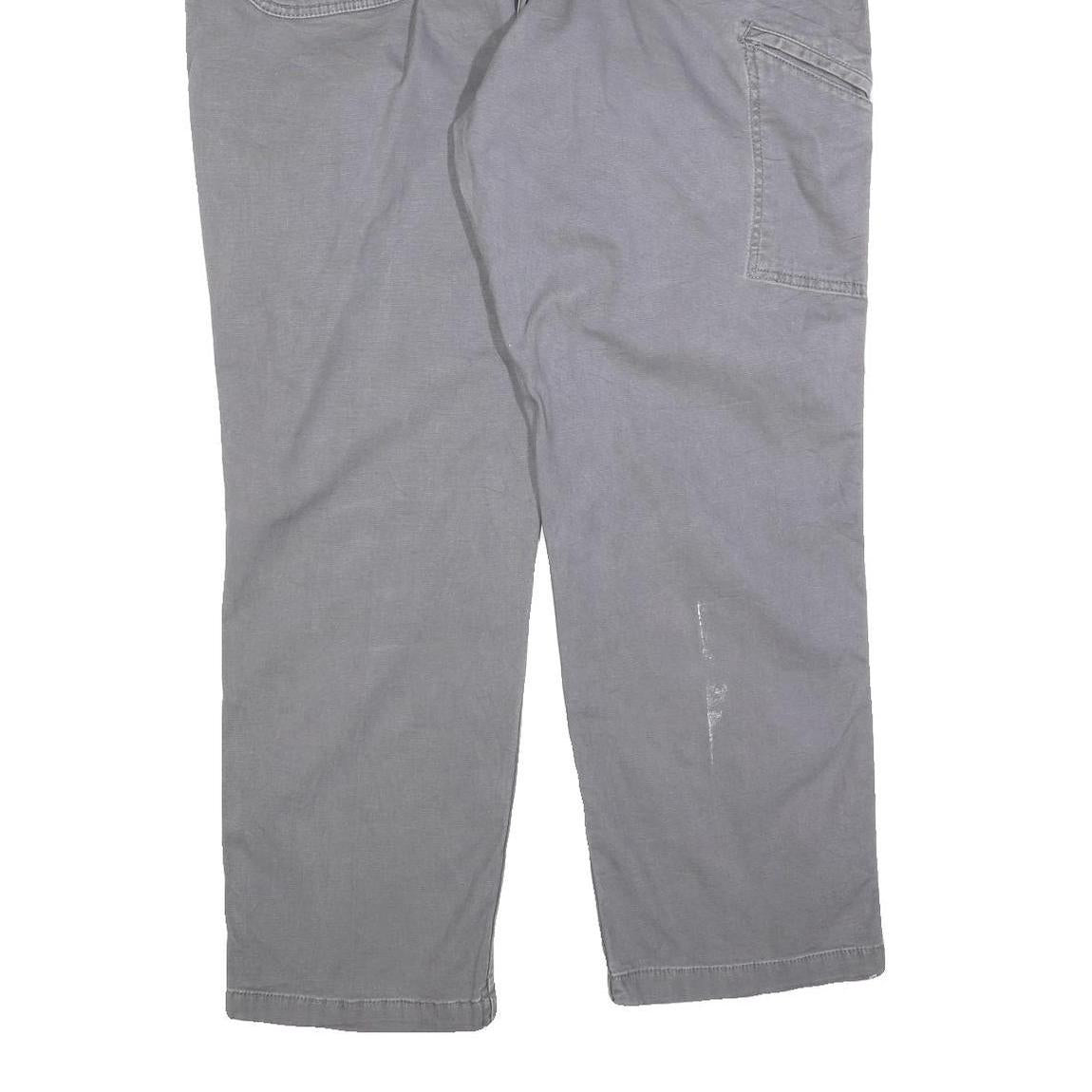 CARHARTT Mens Cotton Blend Grey Relaxed Fit Straight Trousers W40 L30 Workwear