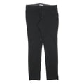 GAP Womens Cotton Blend Black Slim Leg Trousers W28 L32 Zip Closure