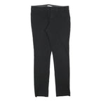 GAP Womens Cotton Blend Black Slim Leg Trousers W28 L32 Zip Closure