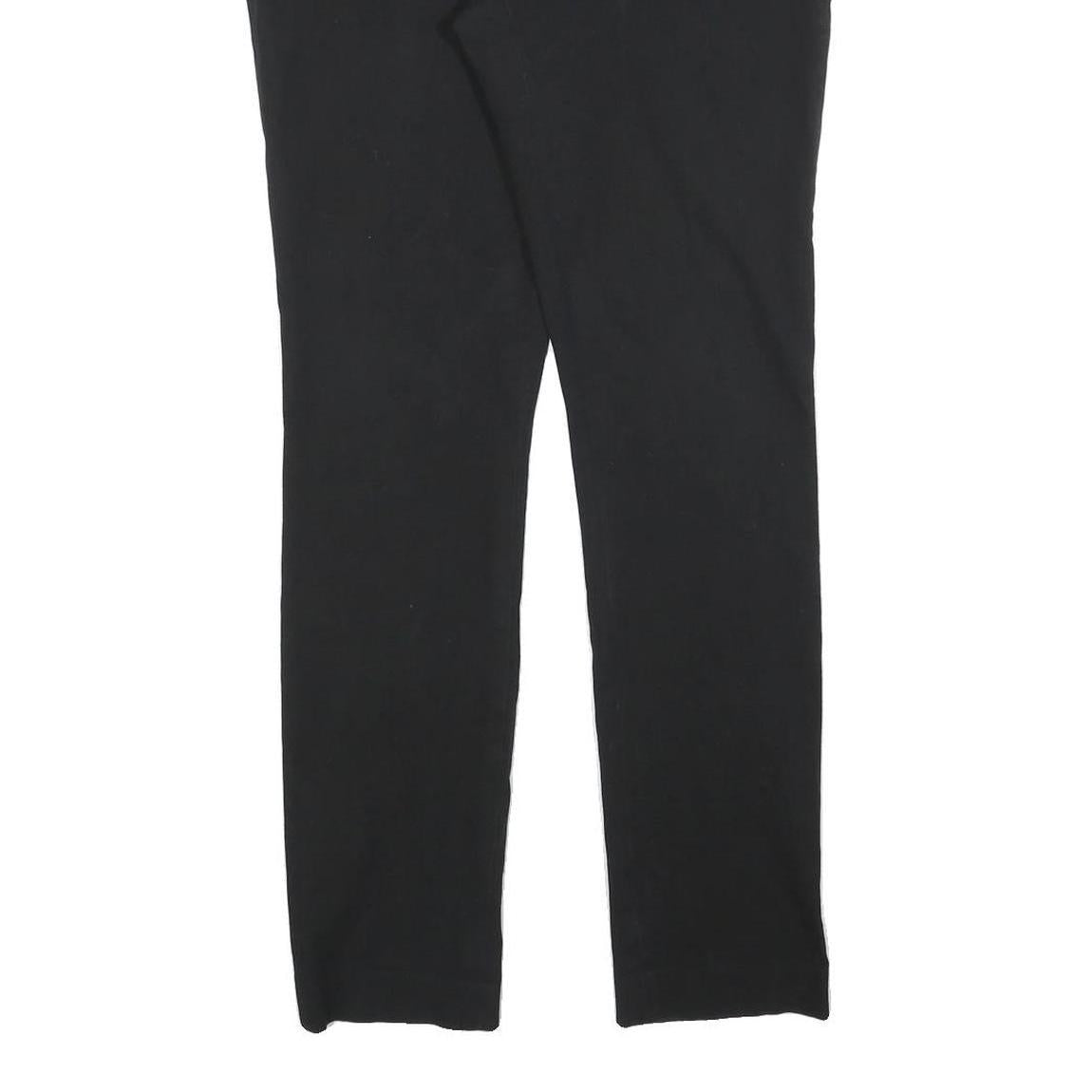 GAP Womens Cotton Blend Black Slim Leg Trousers W28 L32 Zip Closure