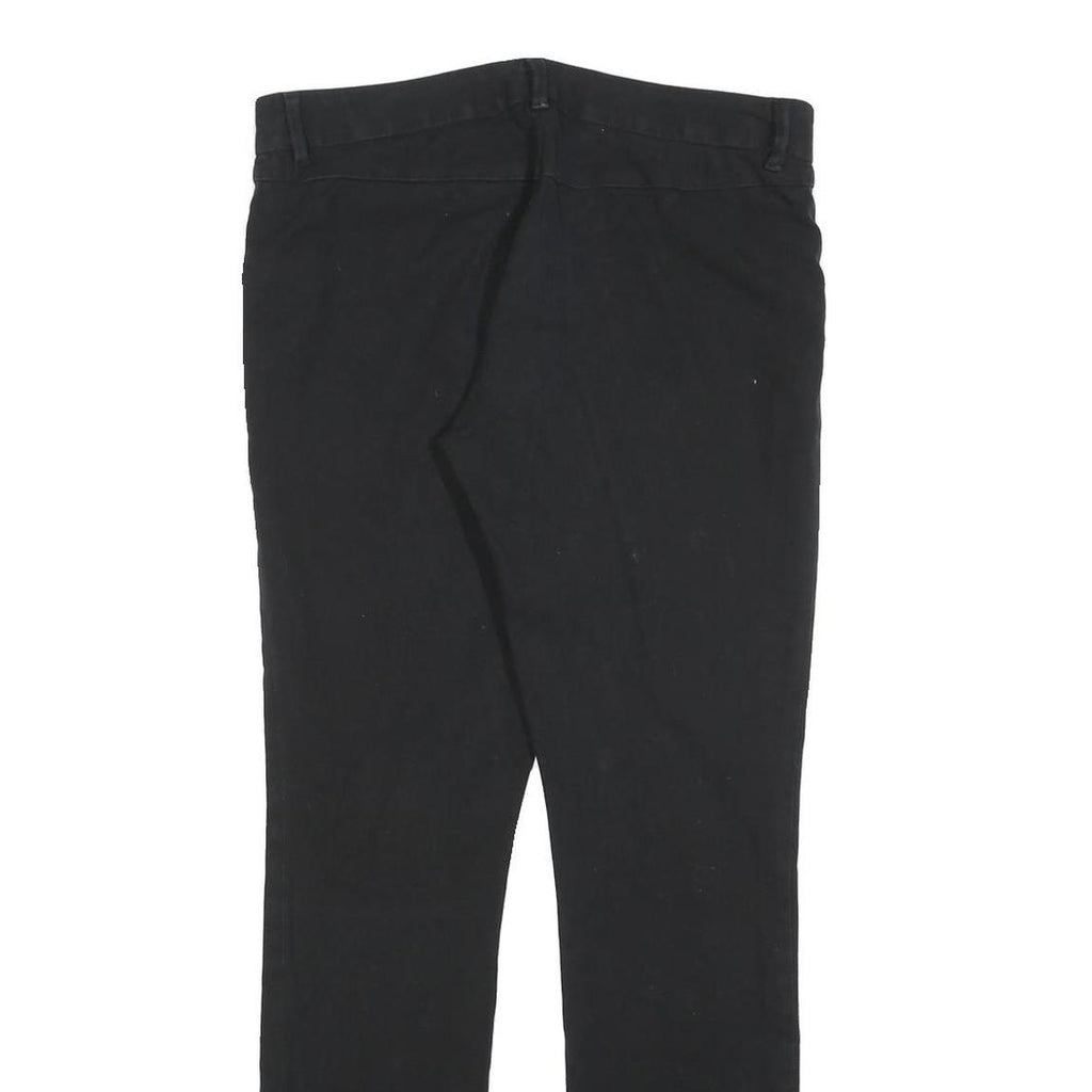 GAP Womens Cotton Blend Black Slim Leg Trousers W28 L32 Zip Closure