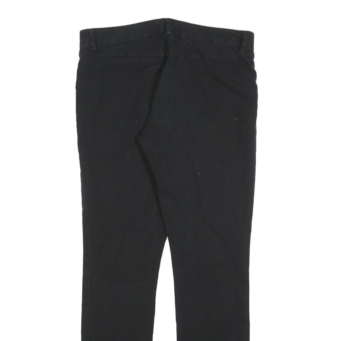 GAP Womens Cotton Blend Black Slim Leg Trousers W28 L32 Zip Closure