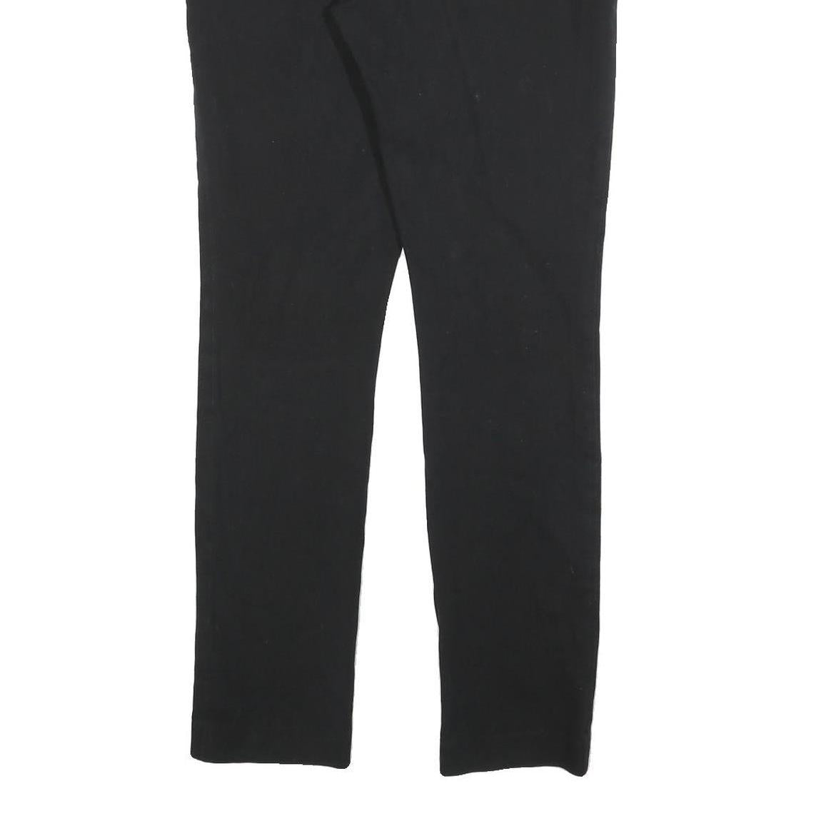 GAP Womens Cotton Blend Black Slim Leg Trousers W28 L32 Zip Closure