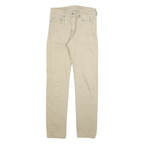 LEVI'S 510 Mens Slim Jeans Beige Denim W28 L32 Classic Cotton Zip