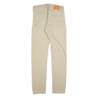 LEVI'S 510 Mens Slim Jeans Beige Denim W28 L32 Classic Cotton Zip