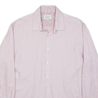 TED BAKER Mens Pink Check Shirt XL Cotton Long Sleeve Classic Formal Wear