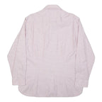 TED BAKER Mens Pink Check Shirt XL Cotton Long Sleeve Classic Formal Wear