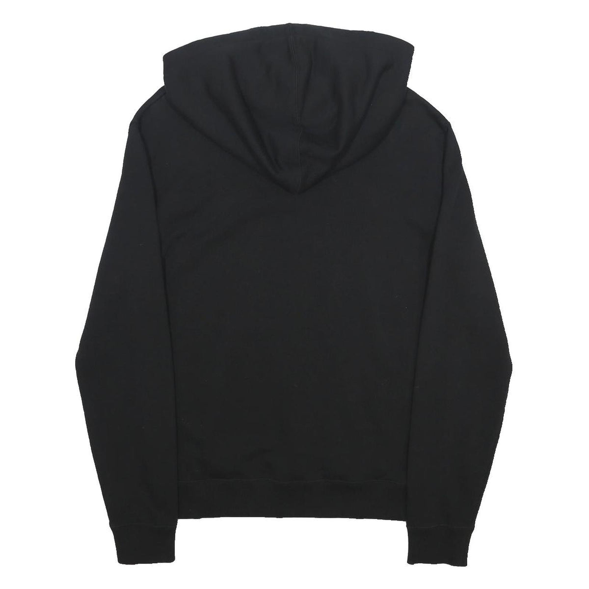 SAINT LAURENT Mens Black Pullover Hoodie S Cotton Drawstring Logo Script Print