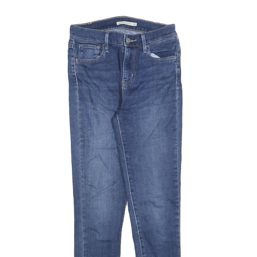 LEVI'S 720 Womens Jeans Blue Slim Skinny Denim Medium W25 L30 Stretch Casual