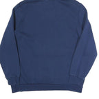 PUMA Womens Navy Blue Hoodie L Cotton Blend Pullover Casual Sports Sweatshirt