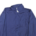 BLAIR Mens Blue XL Polyester Blend Jacket Plain Zip Casual Lightweight
