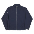 ADIDAS Mens Navy Blue Sports Jacket L Polyester Plain Zip Lightweight