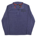 HARLEY DAVIDSON Mens Blue Pullover Plain Round Neck Basic Knit S Polyester