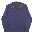 HARLEY DAVIDSON Mens Blue Pullover Plain Round Neck Basic Knit S Polyester