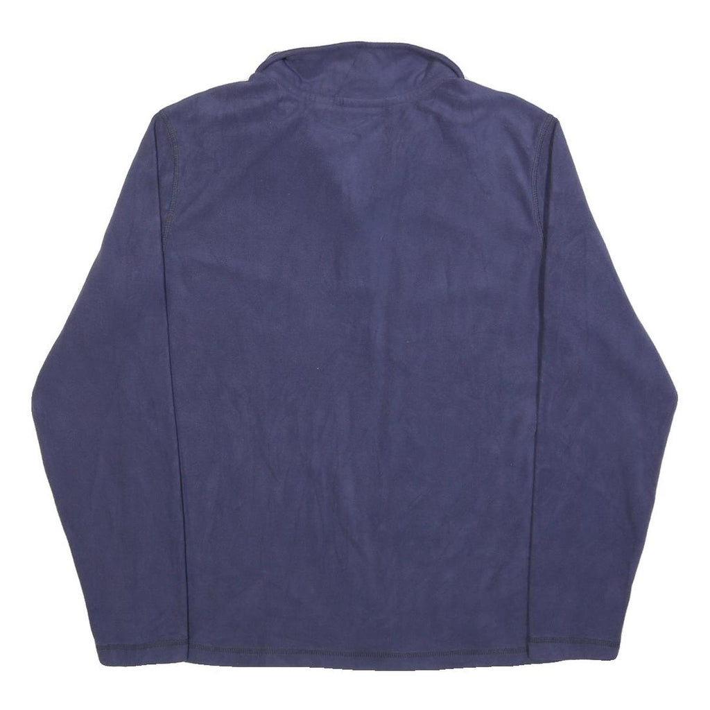 HARLEY DAVIDSON Mens Blue Pullover Plain Round Neck Basic Knit S Polyester