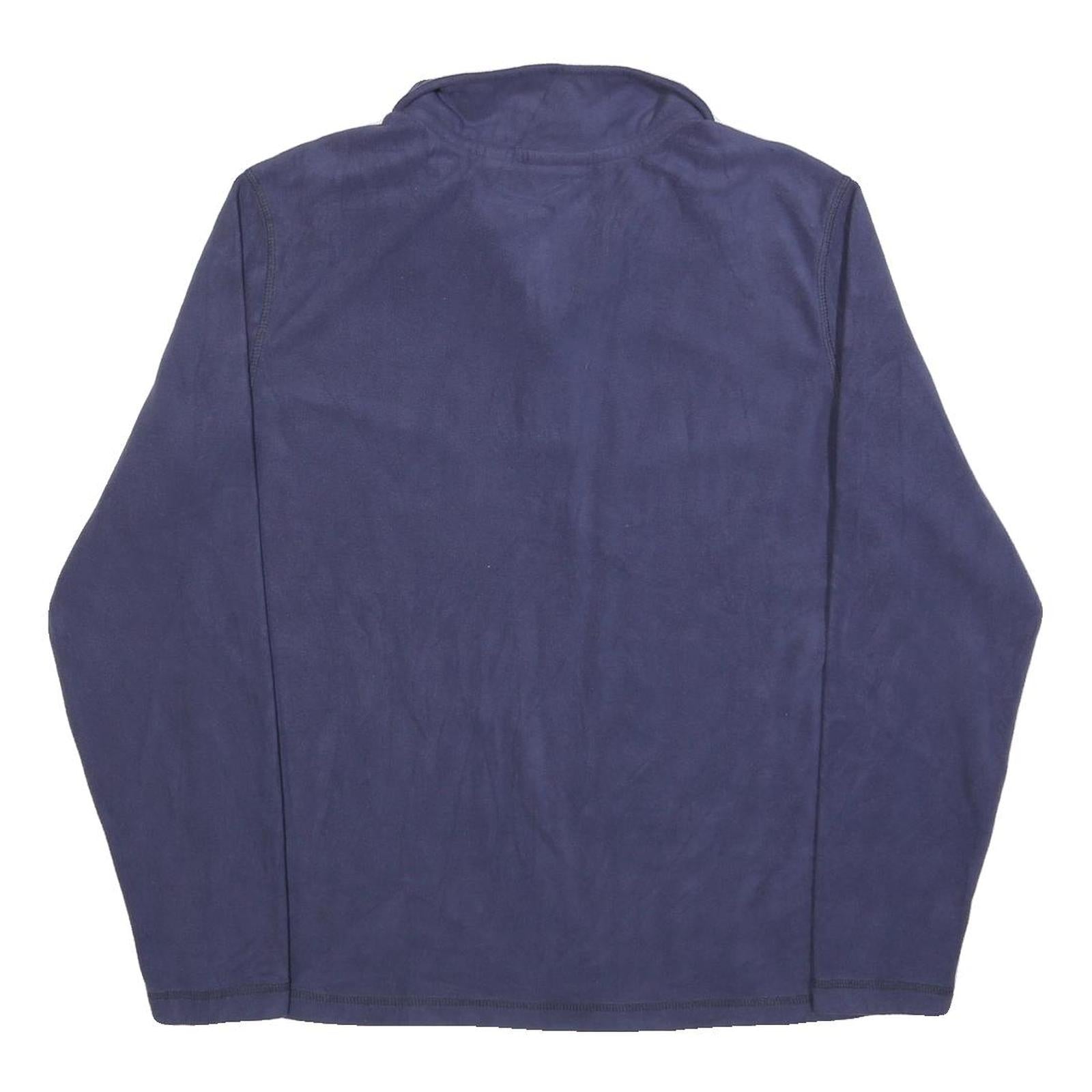 HARLEY DAVIDSON Mens Blue Pullover Plain Round Neck Basic Knit S Polyester