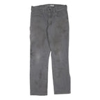 CARHARTT Mens Jeans Grey Regular Straight Denim W32 L32 Practical Workwear
