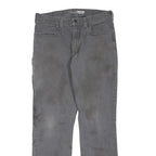CARHARTT Mens Jeans Grey Regular Straight Denim W32 L32 Practical Workwear