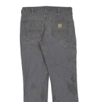 CARHARTT Mens Jeans Grey Regular Straight Denim W32 L32 Practical Workwear