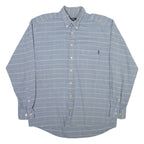 CAMEL ACTIVE Mens Shirt Blue Check Long Sleeve M