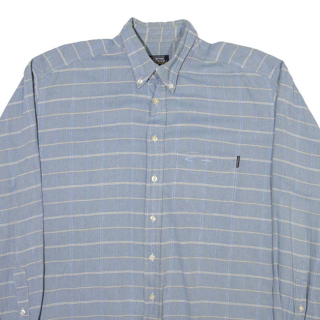 CAMEL ACTIVE Mens Shirt Blue Check Long Sleeve M