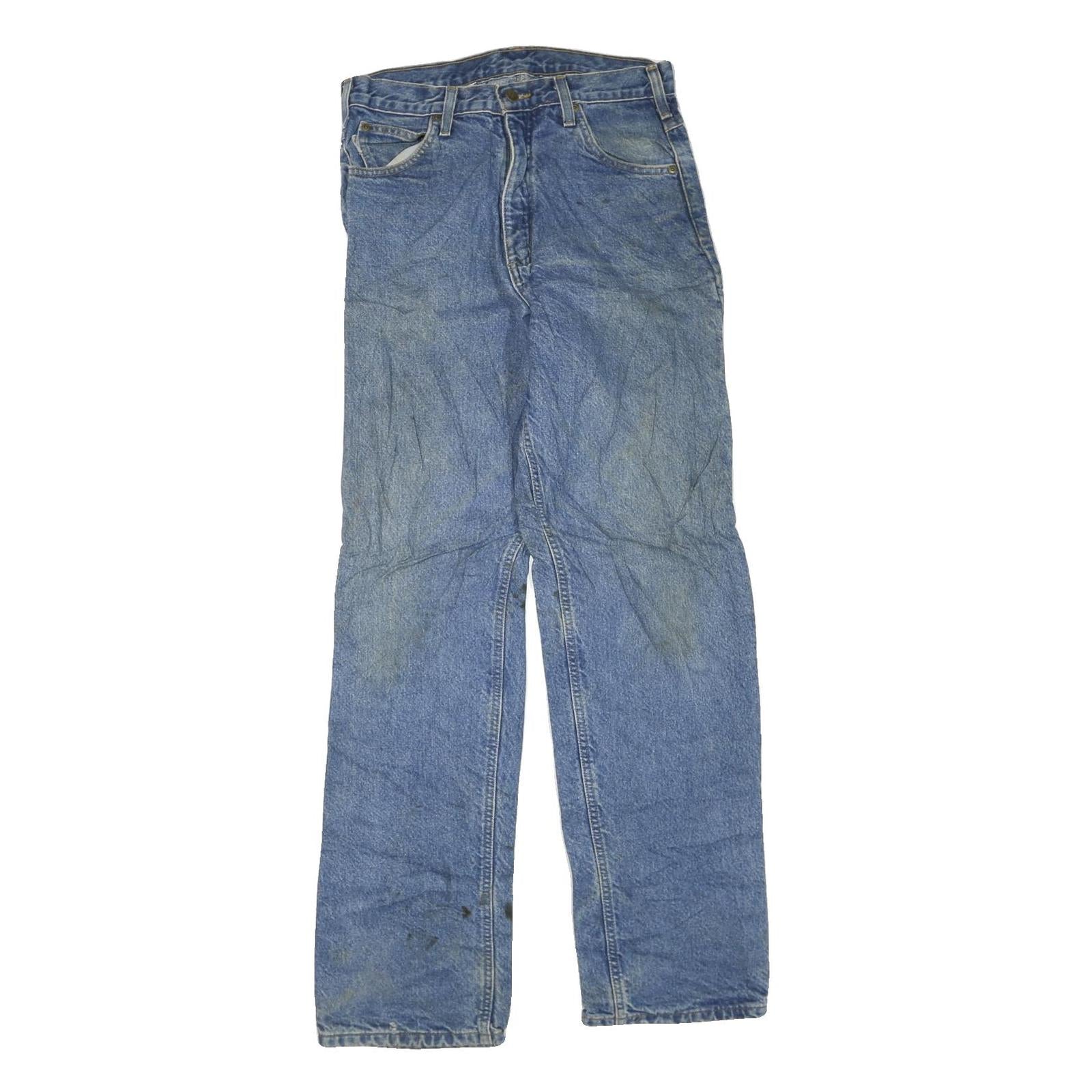 CARHARTT Mens Jeans Blue Regular Straight Denim Medium W31 L34 Durable Workwear