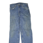 CARHARTT Mens Jeans Blue Regular Straight Denim Medium W31 L34 Durable Workwear