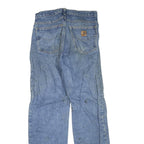 CARHARTT Mens Jeans Blue Regular Straight Denim Medium W31 L34 Durable Workwear