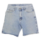 WRANGLER Mens Shorts Blue Denim Casual M W32 Lightweight Cotton Blend