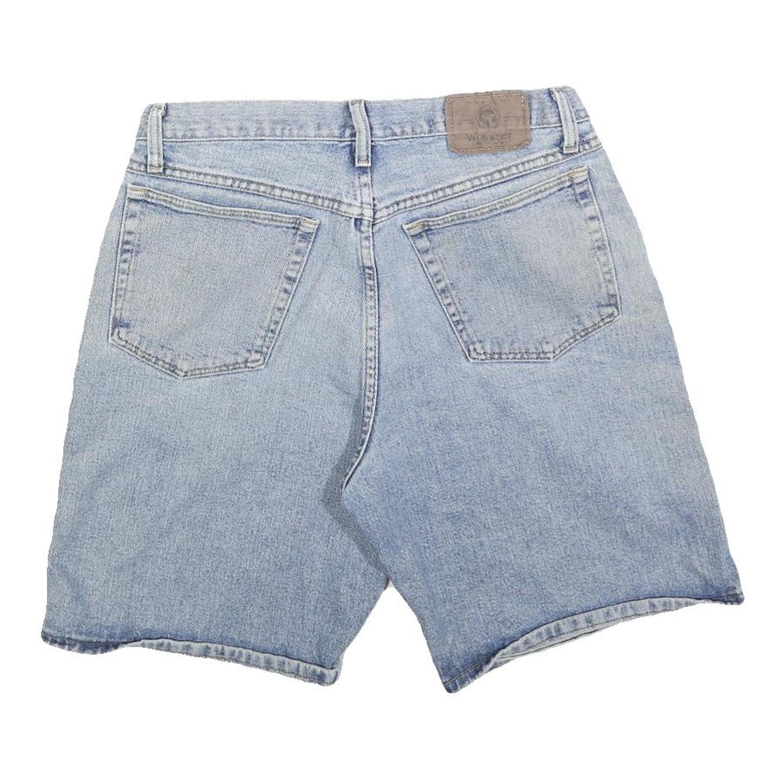 WRANGLER Mens Shorts Blue Denim Casual M W32 Lightweight Cotton Blend
