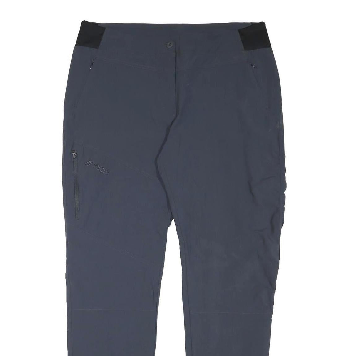 MAIER Womens Polyester Blend Navy Slim Tapered Trousers W36 L31 Outdoor Casual