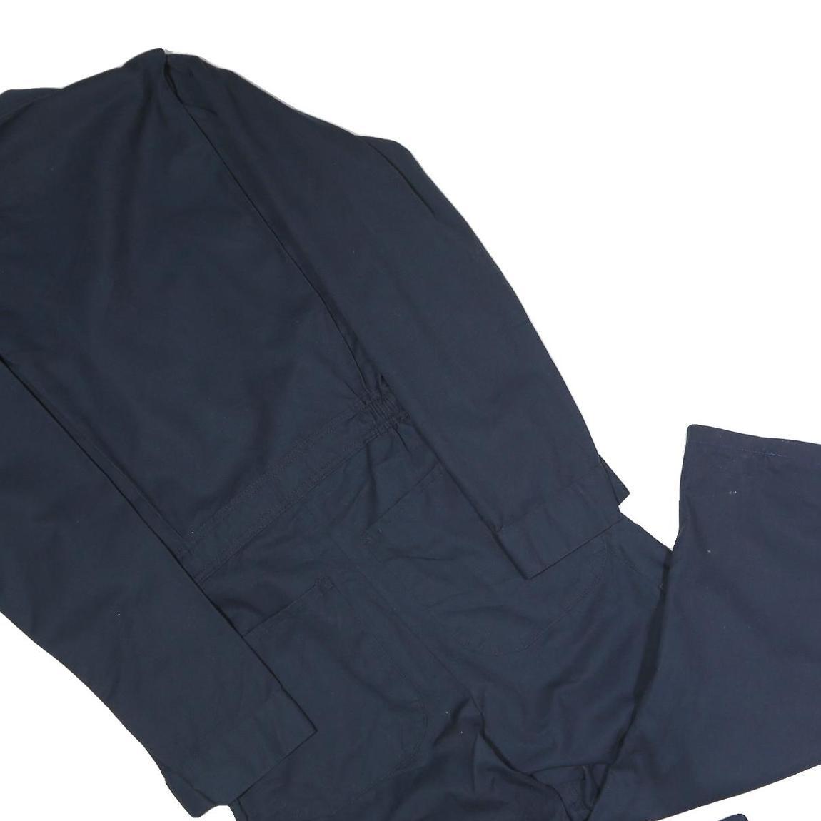 DAKOTA Mens Navy Blue Dungarees Regular Fit Polyester Blend L W36 L25 Workwear