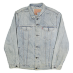 LEVI'S Mens Blue Denim Cotton Button Jacket XL Casual Classic Fit Front Pockets