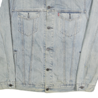 LEVI'S Mens Blue Denim Cotton Button Jacket XL Casual Classic Fit Front Pockets