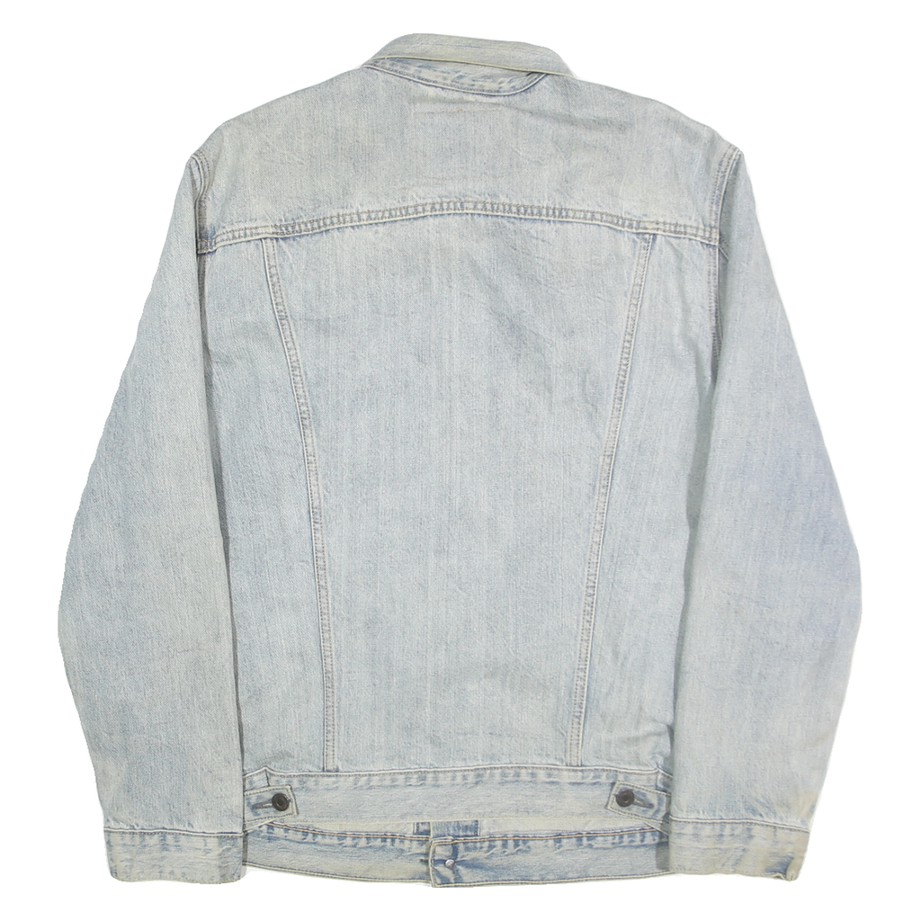 LEVI'S Mens Blue Denim Cotton Button Jacket XL Casual Classic Fit Front Pockets