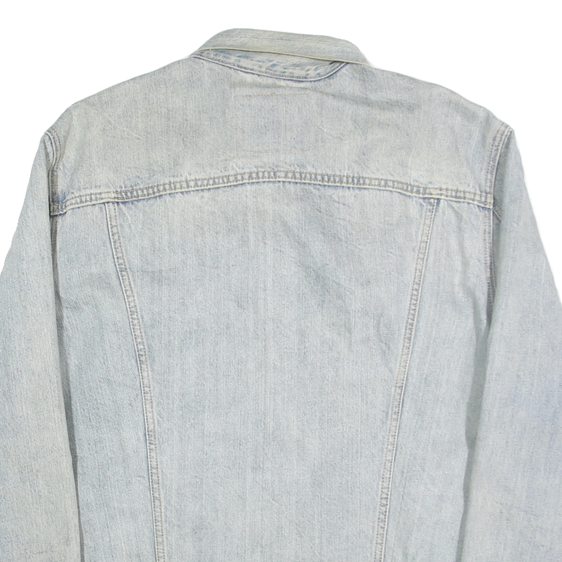 LEVI'S Mens Blue Denim Cotton Button Jacket XL Casual Classic Fit Front Pockets