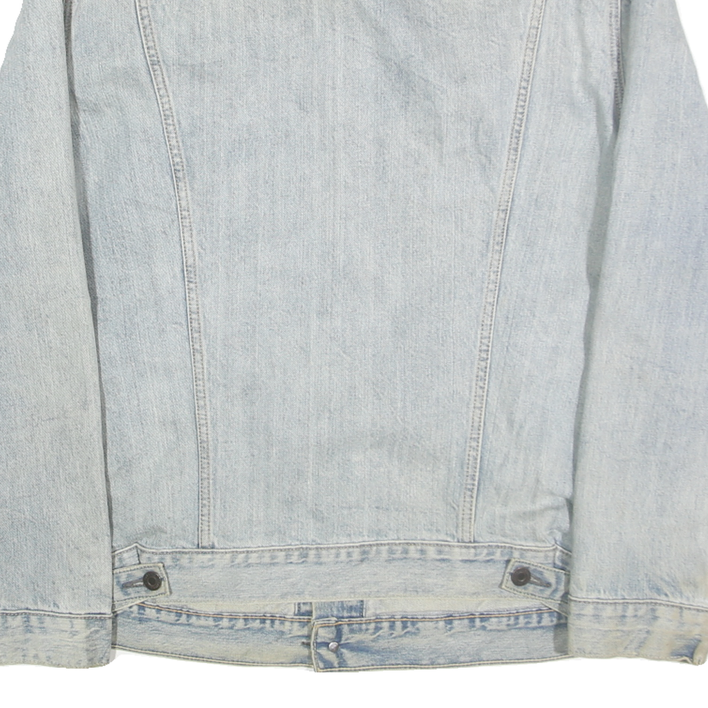 LEVI'S Mens Blue Denim Cotton Button Jacket XL Casual Classic Fit Front Pockets