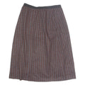 Womens Straight Skirt Orange Knee Length Chevron S