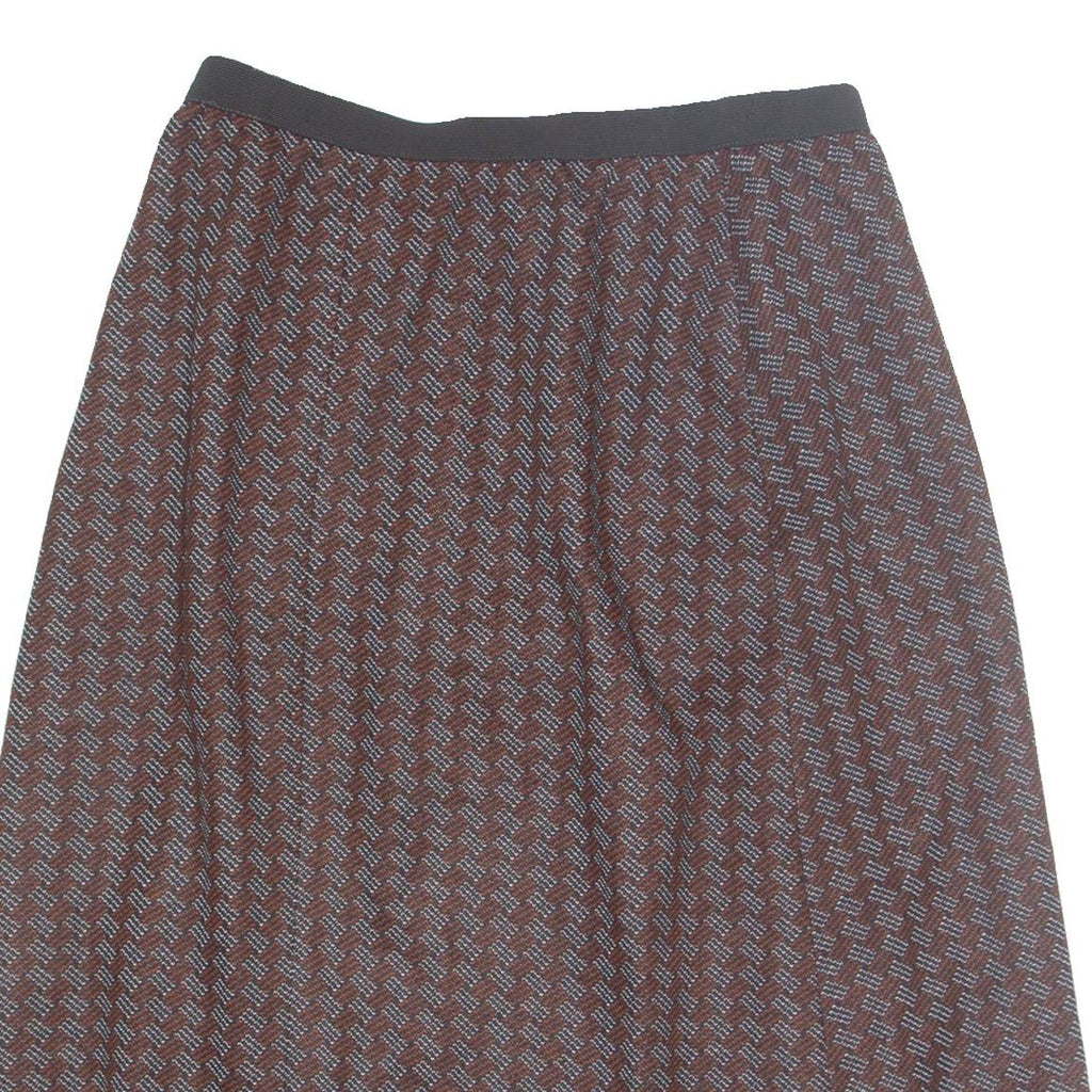 Womens Straight Skirt Orange Knee Length Chevron S