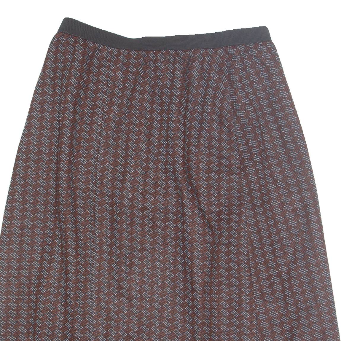 Womens Straight Skirt Orange Knee Length Chevron S