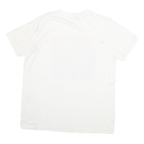 POETIC JUSTICE Mens White L Graphic T-Shirt Short Sleeve Crew Neck Cotton Blend