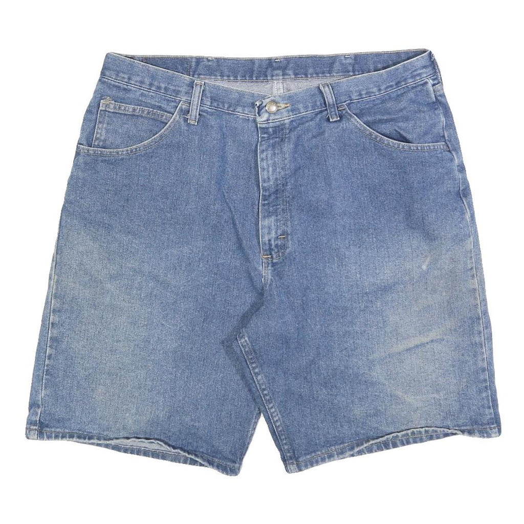 WRANGLER Mens Denim Blue Classic Fit Denim Shorts XL W38 Casual Cotton Blend