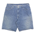 WRANGLER Mens Denim Blue Classic Fit Denim Shorts XL W38 Casual Cotton Blend