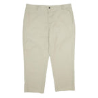 DICKIES Mens Polyester Blend Beige Regular Straight Trousers W40 L30 Workwear